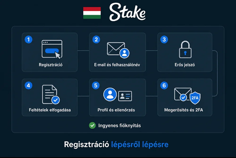 Stake regisztráció lépésről lépésre